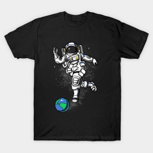 Space Astronaut Bowling T-Shirt